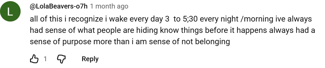YouTube comment by @LolaBeavers-o7h